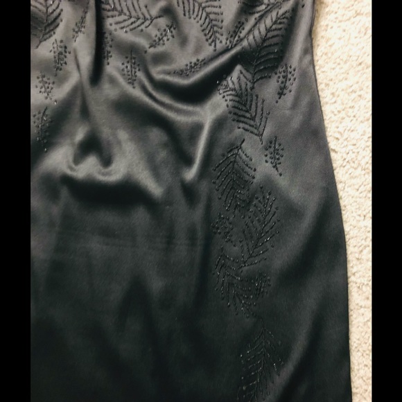 CDC Party Dress 8P Beaded Embellishments Asymmetrical Straps party small black - Picture 10 of 16